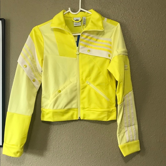 yellow track jacket adidas